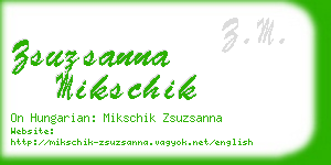 zsuzsanna mikschik business card